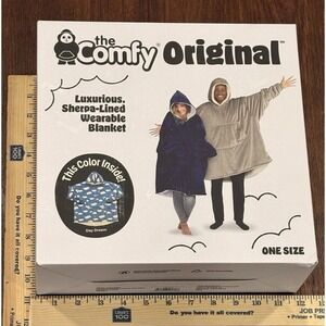 The Comfy Original Microfiber Wearable Blanket Hoodie for Adults‎ w/ Pockets NIB